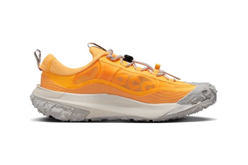 ナイキACGから新作モデル マウンテンフライ2ロー “レーザーオレンジ”が登場 Nike ACG Mountain Fly 2 Low Laser Orange Sneakers Swoosh Footwear Fashion Low-Top React Foam Cushioning Flash Crimson