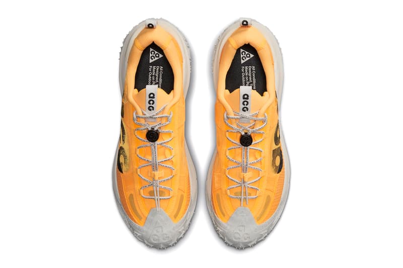 ナイキACGから新作モデル マウンテンフライ2ロー “レーザーオレンジ”が登場 Nike ACG Mountain Fly 2 Low Laser Orange Sneakers Swoosh Footwear Fashion Low-Top React Foam Cushioning Flash Crimson