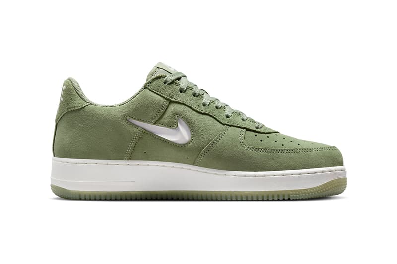 ナイキからジュエルスウッシュを備えたレトロな新作エアフォース1が登場 Nike Air Force 1 Low Jewel Oil Green DV0785-300 Release date info store list buying guide photos price