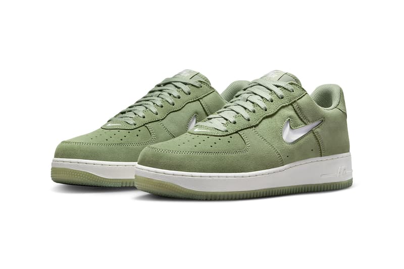 ナイキからジュエルスウッシュを備えたレトロな新作エアフォース1が登場 Nike Air Force 1 Low Jewel Oil Green DV0785-300 Release date info store list buying guide photos price