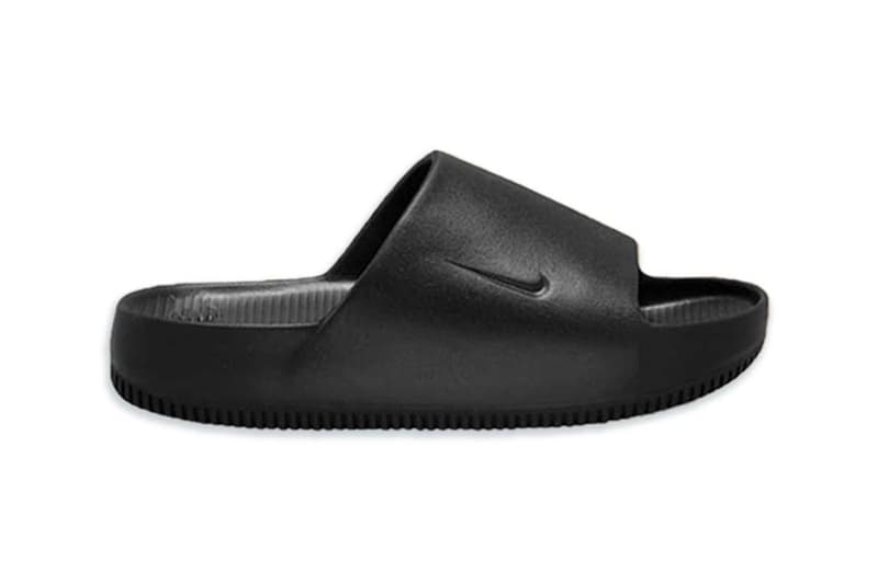 ナイキがシンプルなオープントゥの新作スライドをリリースか Nike Calm Slide adidas yeezy slide ribbed swoosh release info date price