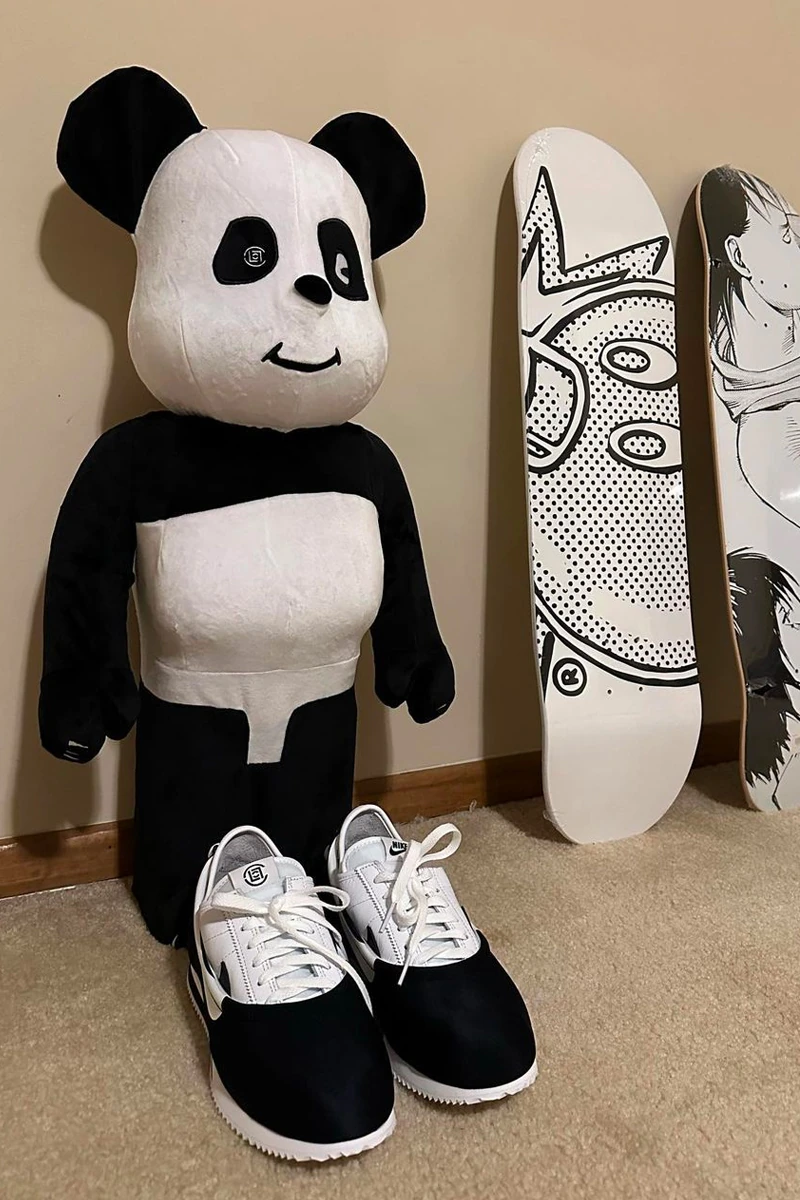 クロットxナイキによるコラボコルテッツの最新ビジュアルをチェック Nike CLOT Cortez kung fu 3 in 1 sock slip on black white lace lock toggle detailed look release info