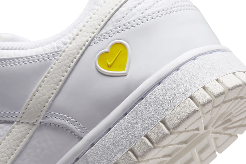 ナイキ ダンク ローからバレンタインシーズンを祝う新作 “イエローハート”が登場 nike sportswear dunk low yellow heart white fd0803 100 official release date info photos price store list buying guide