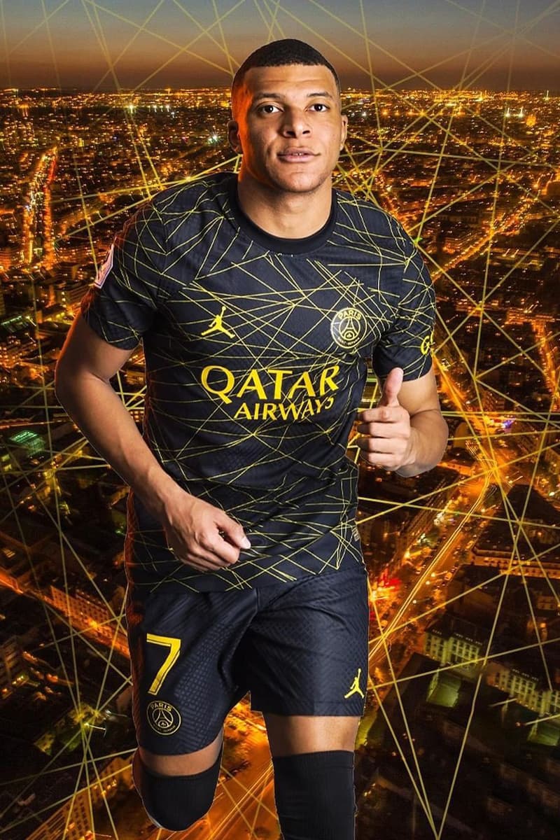 パリ・サンジェルマン x ジョーダン ブランドが2022-23シーズンの4thユニフォームを発表 Paris Saint-Germain Jordan Brand Jumpman Nike PSG Football Soccer Jersey Mbappe Messi Neymar Cristiano Ronaldo Ligue 1