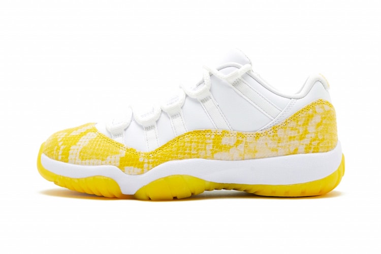 Air Jordan 11 Low からビタミンカラーのパイソン柄を纏った新作 “Yellow Snakeskin” が登場
