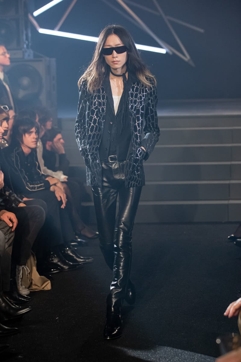 1円~ CELINE 2023AW セリーヌ エディスリマン 秋冬 ラムスキン レザー 