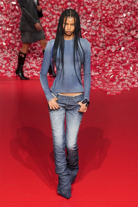ディーゼル2023年秋冬コレクション Diesel Fall Winter 2023 Milan Fashion Week mfw fw23 glenn Martens womenswear menswear denim runway show
