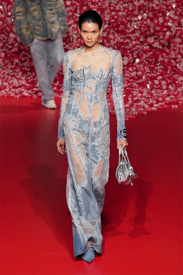 ディーゼル2023年秋冬コレクション Diesel Fall Winter 2023 Milan Fashion Week mfw fw23 glenn Martens womenswear menswear denim runway show