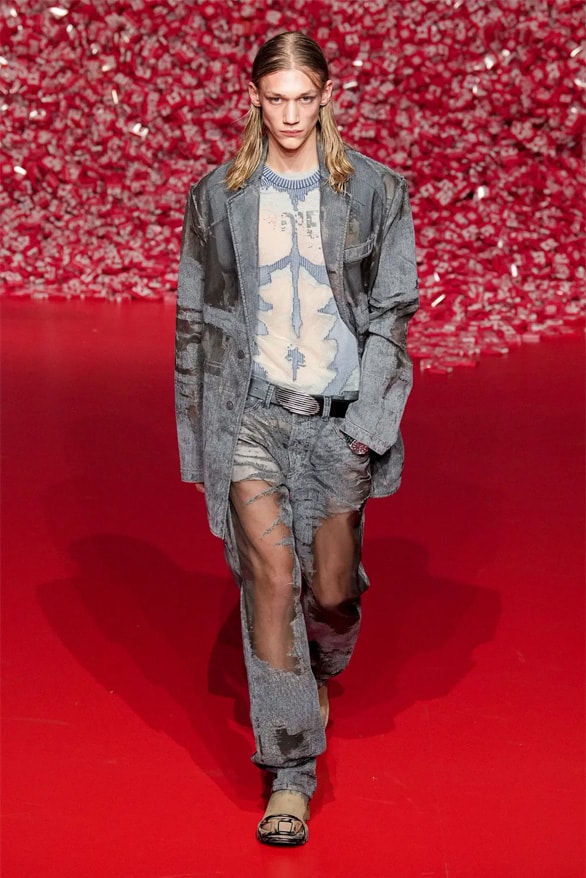 ディーゼル2023年秋冬コレクション Diesel Fall Winter 2023 Milan Fashion Week mfw fw23 glenn Martens womenswear menswear denim runway show