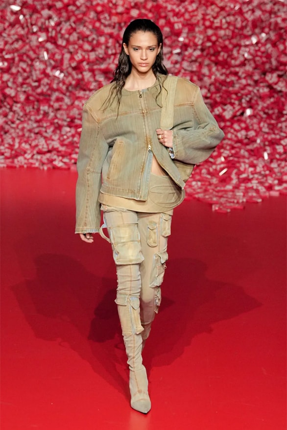 ディーゼル2023年秋冬コレクション Diesel Fall Winter 2023 Milan Fashion Week mfw fw23 glenn Martens womenswear menswear denim runway show