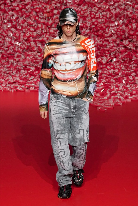 ディーゼル2023年秋冬コレクション Diesel Fall Winter 2023 Milan Fashion Week mfw fw23 glenn Martens womenswear menswear denim runway show