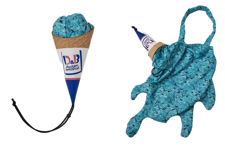 doublet x beta post がアイスクリームを模した新作ショッピングバッグを発表