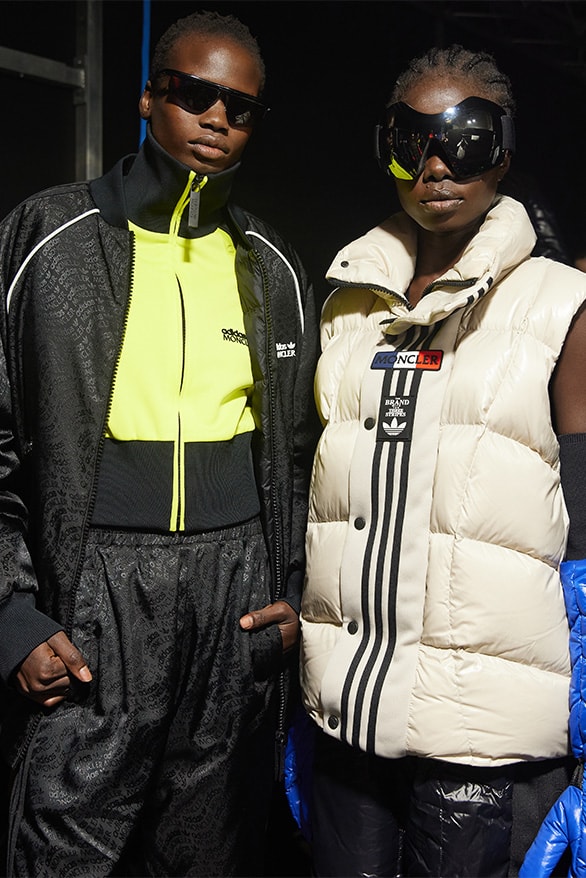 モンクレール ジーニアスとアディダス オリジナルスのコラボコレクションをチェック exclusive bts behind the scenes Adidas Moncler collaboration fall winter 2023 collection London fashion week