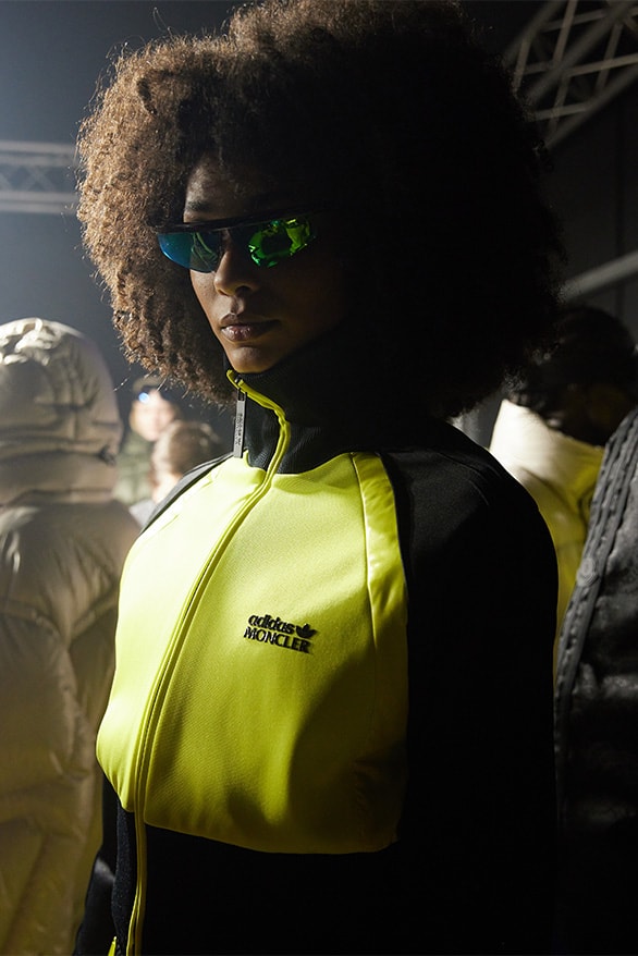 モンクレール ジーニアスとアディダス オリジナルスのコラボコレクションをチェック exclusive bts behind the scenes Adidas Moncler collaboration fall winter 2023 collection London fashion week