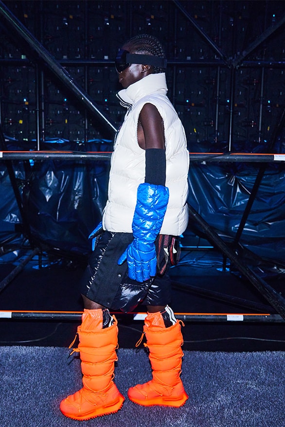 モンクレール ジーニアスとアディダス オリジナルスのコラボコレクションをチェック exclusive bts behind the scenes Adidas Moncler collaboration fall winter 2023 collection London fashion week