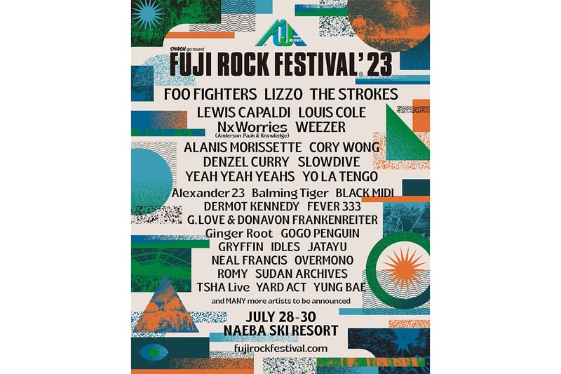 フジロック’23の出演アーティスト第1弾が遂に発表 Fuji Rock Festival 2023 1st line up info
