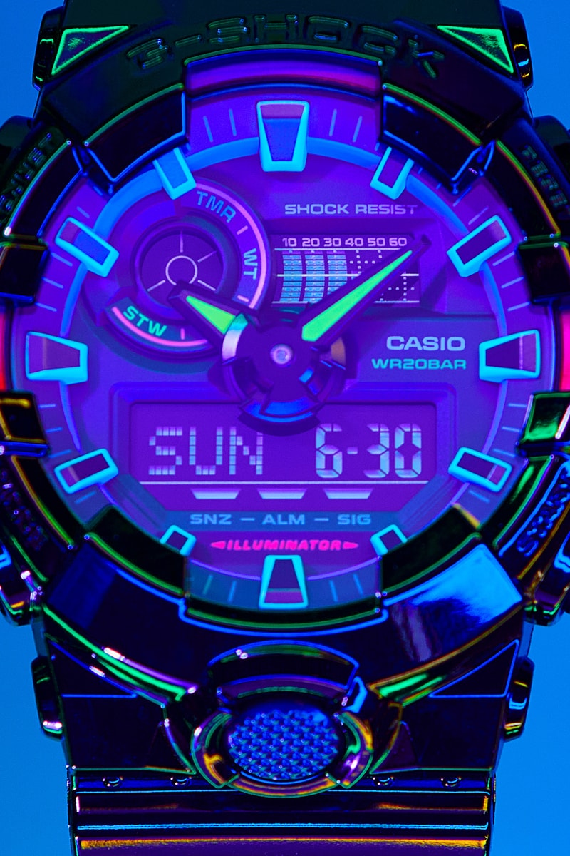 ジーショックからゲーミングデバイスをモチーフとした新作 “ヴァーチャル レインボー” シリーズが発売 G-SHOCK Virtual Rainbow Multi-Neon Watches DW-6900RGB GA-100RGB GA-700RGB GA-2100RGB Lookbook Shock-Resistant