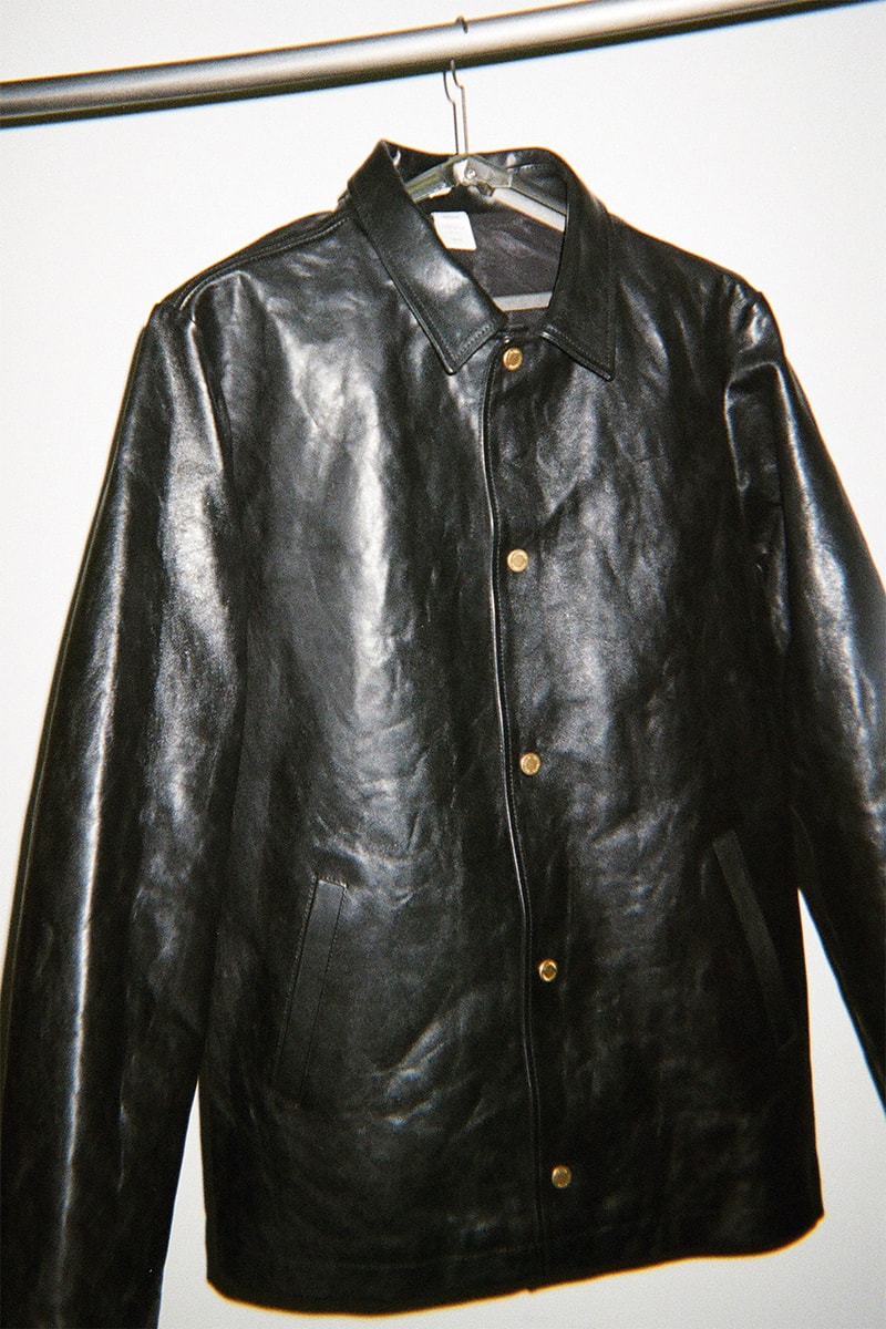 ジョウンドがブランド史上初となるレザージャケットを発売 jjjjound leather jacket black ecco leather release date info store list buying guide photos price 