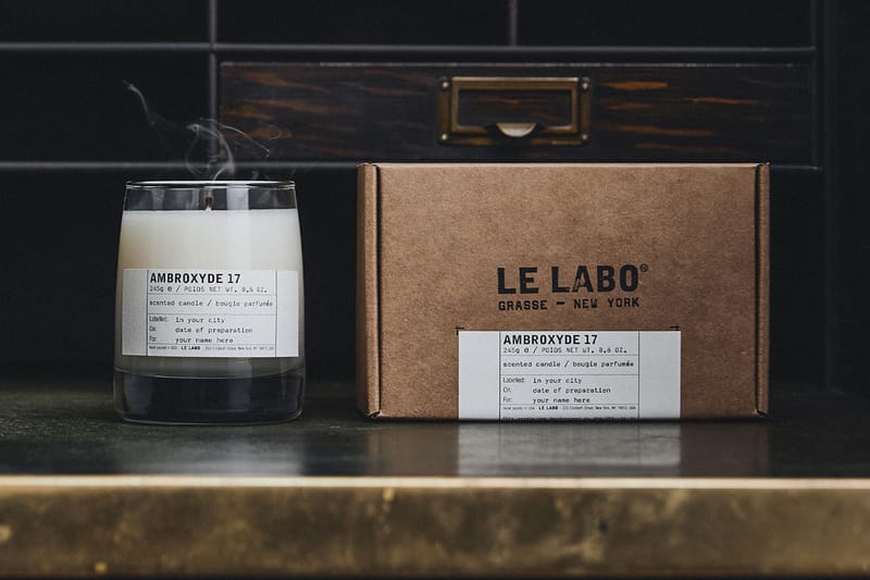 Le Labo のクラシックキャンドルに新たな香り “AMBROXYDE 17” が登場