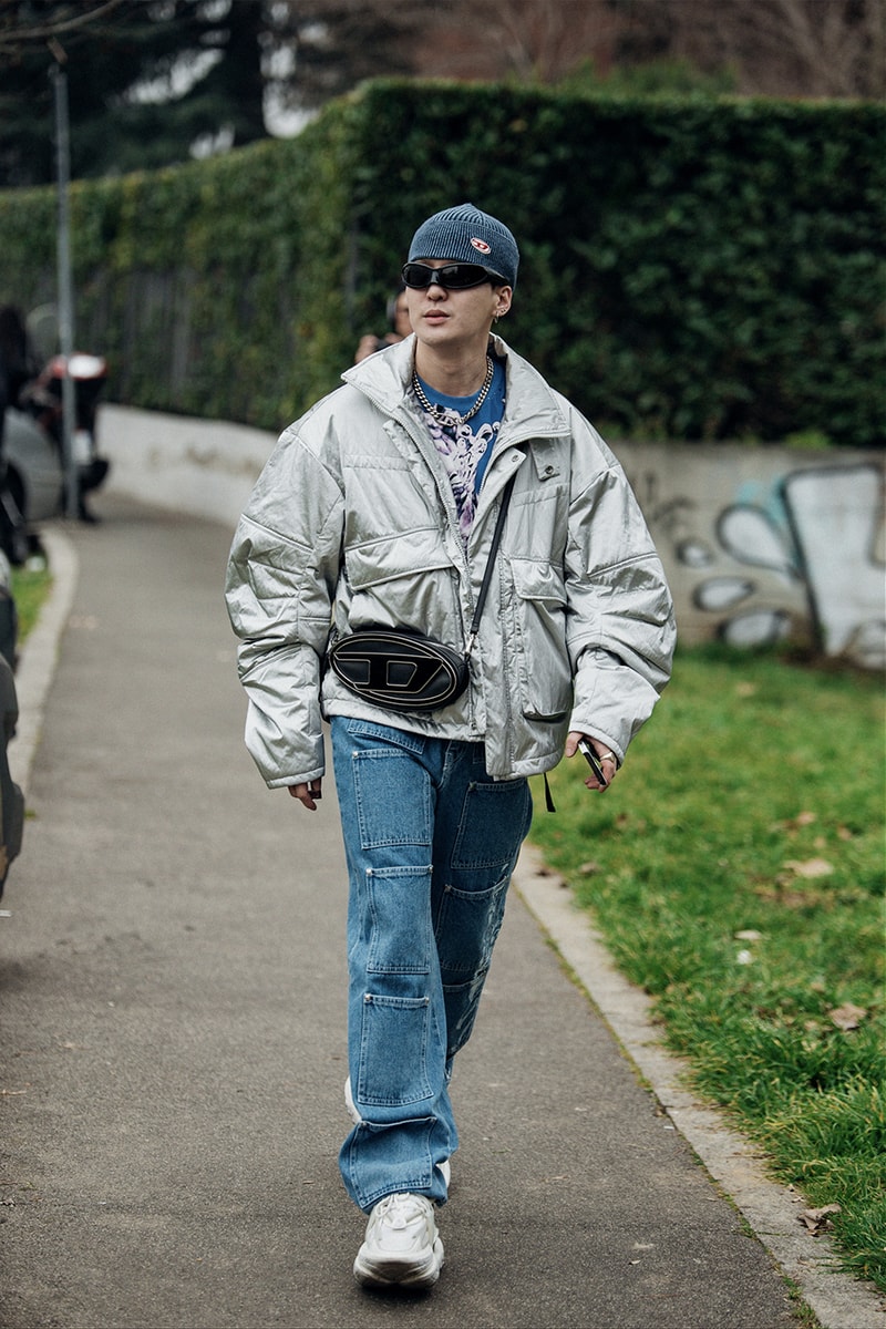 ストリートスタイル：ミラノ・ファッションウィーク 2023年秋冬 Milan Fashion Week FW23 Street Style fall/winter 2023 prada diesel versace raf simons bally mfw jordan off-white bottega veneta