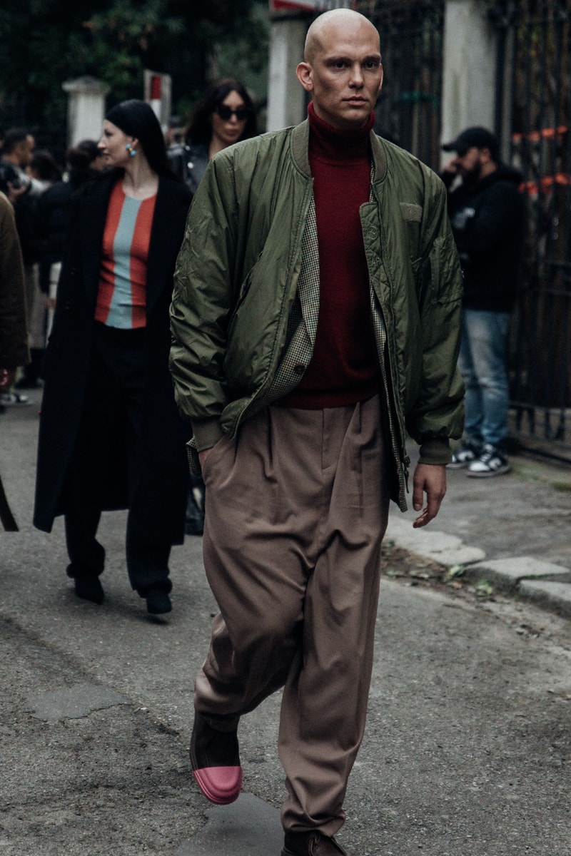 ストリートスタイル:ミラノ・ファッションウィーク 2023年秋冬 Milan Fashion Week FW23 Street Style fall/winter 2023 prada diesel versace raf simons bally mfw jordan off-white bottega veneta