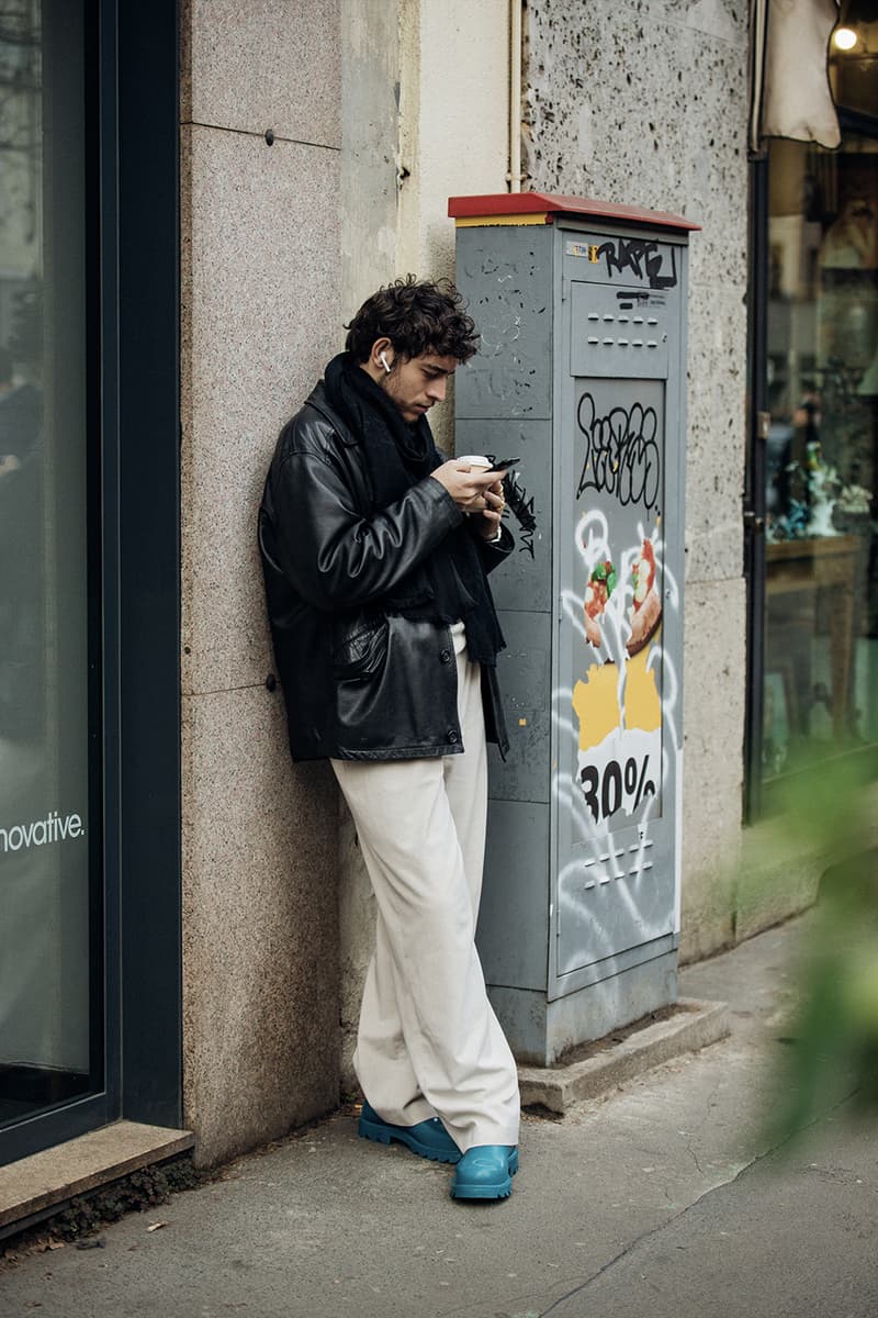 ストリートスタイル：ミラノ・ファッションウィーク 2023年秋冬 Milan Fashion Week FW23 Street Style fall/winter 2023 prada diesel versace raf simons bally mfw jordan off-white bottega veneta