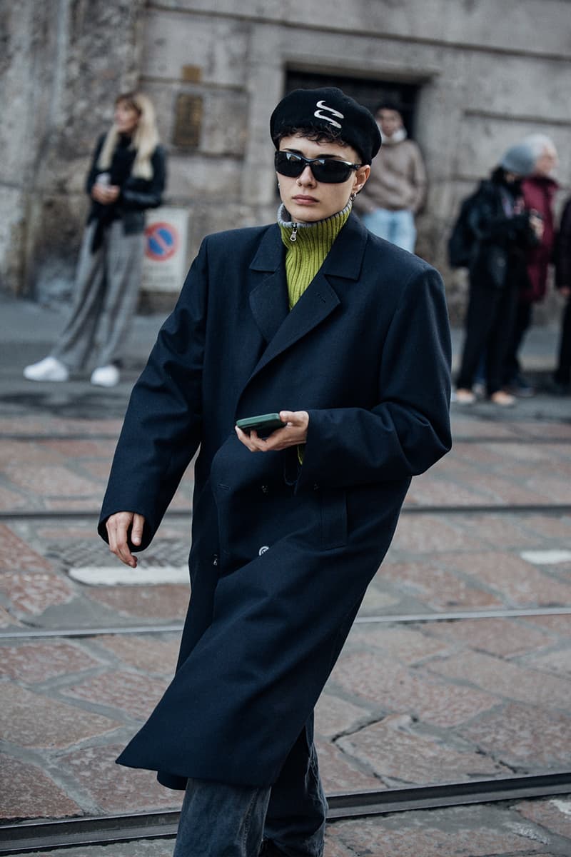 ストリートスタイル：ミラノ・ファッションウィーク 2023年秋冬 Milan Fashion Week FW23 Street Style fall/winter 2023 prada diesel versace raf simons bally mfw jordan off-white bottega veneta