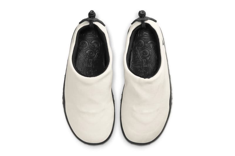 ナイキACGからキャンバス生地を採用したエアモックの新色モデルが登場 nike acg air moc sail black dz3407 100 canvas leather tab lace toggle release info date price