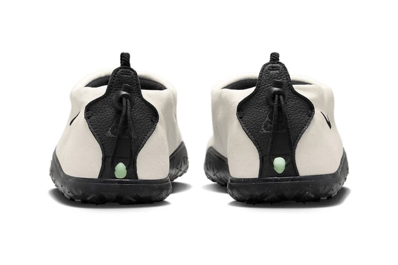 ナイキACGからキャンバス生地を採用したエアモックの新色モデルが登場 nike acg air moc sail black dz3407 100 canvas leather tab lace toggle release info date price