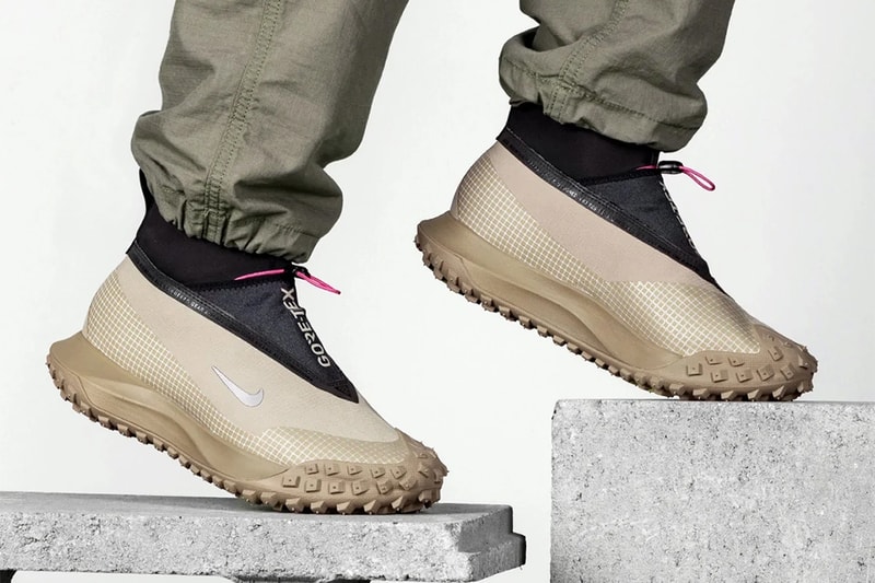 ナイキ エーシージーからマウンテン フライ ゴアテックス “カーキ” が待望の復刻 Nike Mountain Fly GORE-TEX Hiking Shoe Khaki Sneakers Footwear Swoosh GORE-TEX Outerwear Rubber Outsole 