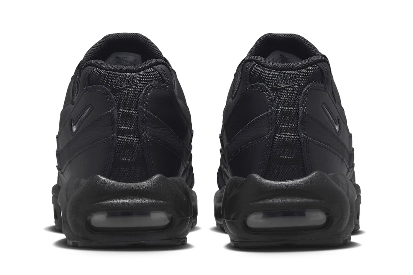 Nike Air Max 95 Arrives in a Stealthy "Triple Black" Rendition FN7273-001 Release info all black metallic silver anthracite shoes sneakers
