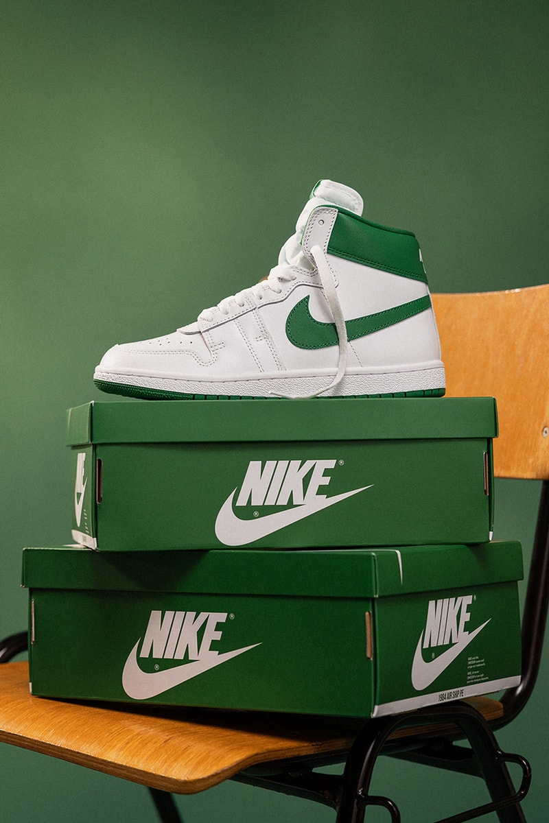 エアジョーダン 1 の前身モデル ナイキエアシップ に新色 “パイングリーン” が登場 Nike Air Ship Pine Green  release info