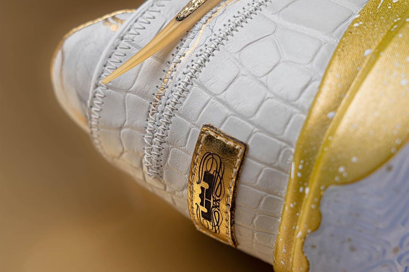 ナイキがレブロン・ジェームスにNBA歴代得点記録更新を記念したレブロン 20をプレゼント nike lebron 20 the moment shoe surgeon scoring record lakers lebron james white gold 1 of 1
