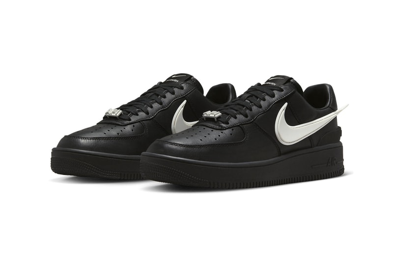 アンブッシュ®︎xナイキによるコラボエアフォース1から新色が発売 AMBUSH Nike Air Force 1 phantom black tailpipe swoosh release info date price
