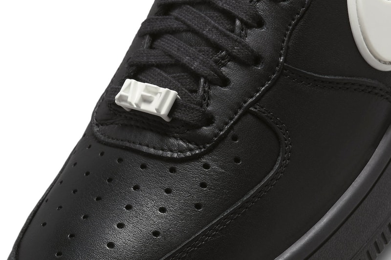 アンブッシュ®︎xナイキによるコラボエアフォース1から新色が発売 AMBUSH Nike Air Force 1 phantom black tailpipe swoosh release info date price