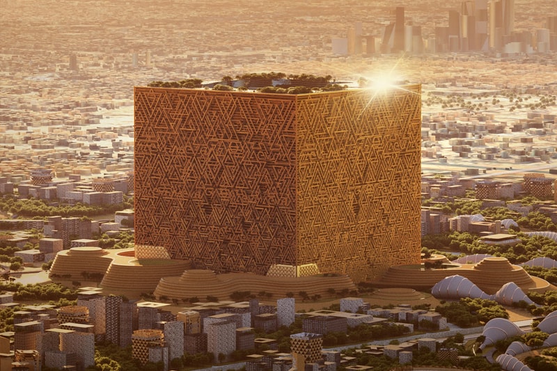 サウジアラビアが首都リヤドに世界最大級のキューブ型施設を建設すると発表 audi arabia cube supertall skyscraper riyadh mukaab 19 square kilometer triangular forms najdi tower residential hotel entertainment news info 