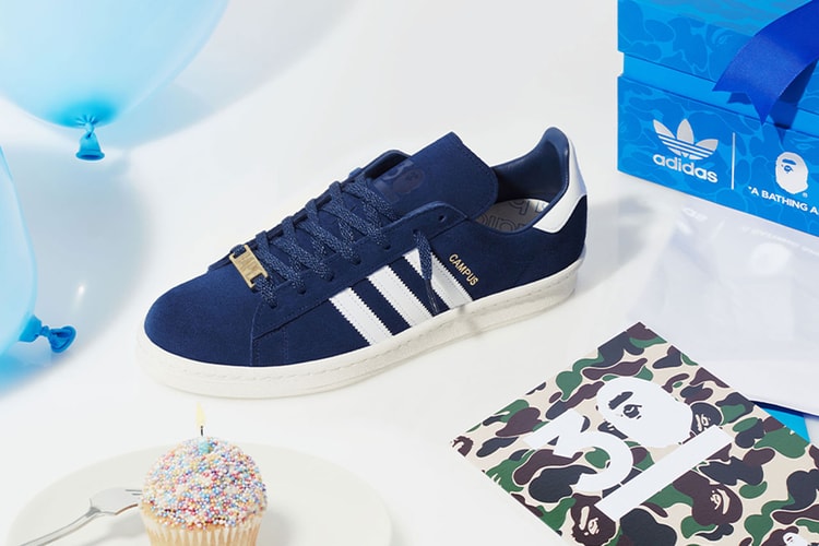 A BATHING APE®︎ が30周年を記念して adidas Originals とのコラボ Campus 80s を発売