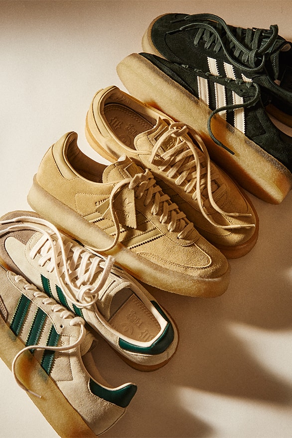 ロニー・ファイグの手掛けた クラークス オリジナルズ x アディダス オリジナルス サンバが発売 Adidas Clarks Originals Ronnie Fieg 8th Street Samba sneakers footwear collaboration kith NYC