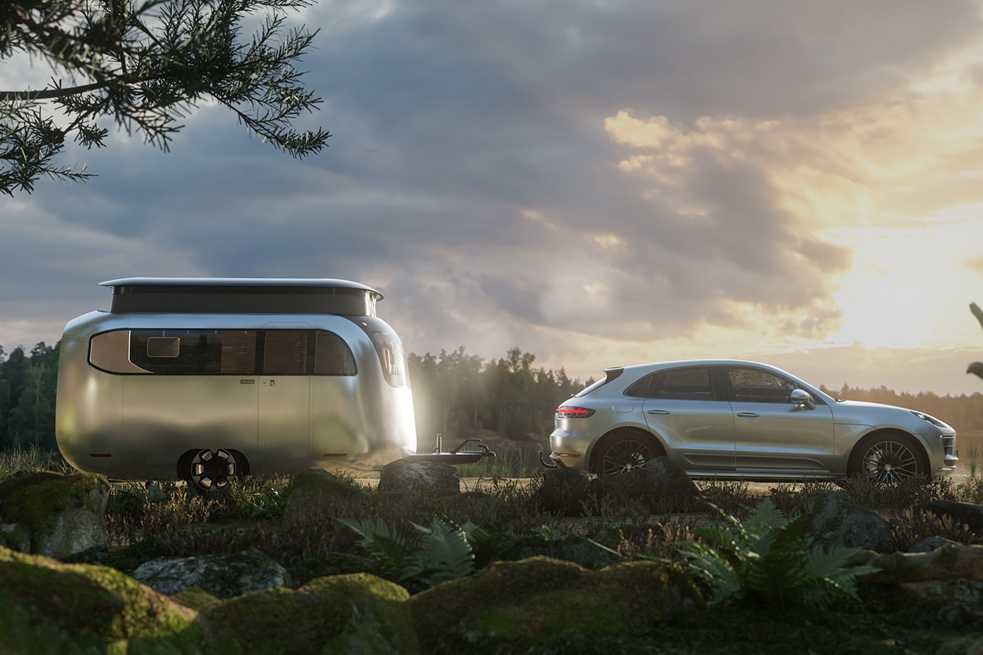 エアストリーム x スタジオ・F.A.ポルシェ によるコラボトラベルトレーラーが公開 Airstream Studio F. A. Porsche Concept Travel Trailer Info