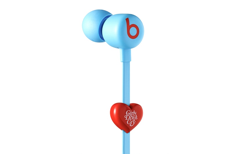 ビーツバイドクタードレxガールズドントクライによるコラボビーツフレックスが発売 Beats Girls Dont Cry collab release info date price tokyo verdy wasted youth blue red heart charm jasmine daniels