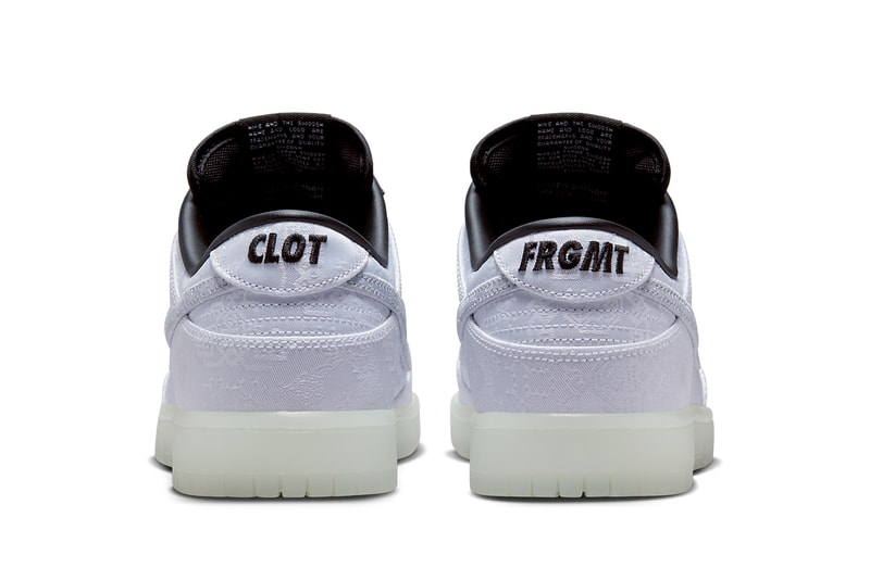 クロット x フラグメント x ナイキダンク ローの公式ビジュアルをチェック CLOT fragment design Nike Dunk Low Surfaces Info Edison Chen Hiroshi Fujiwara