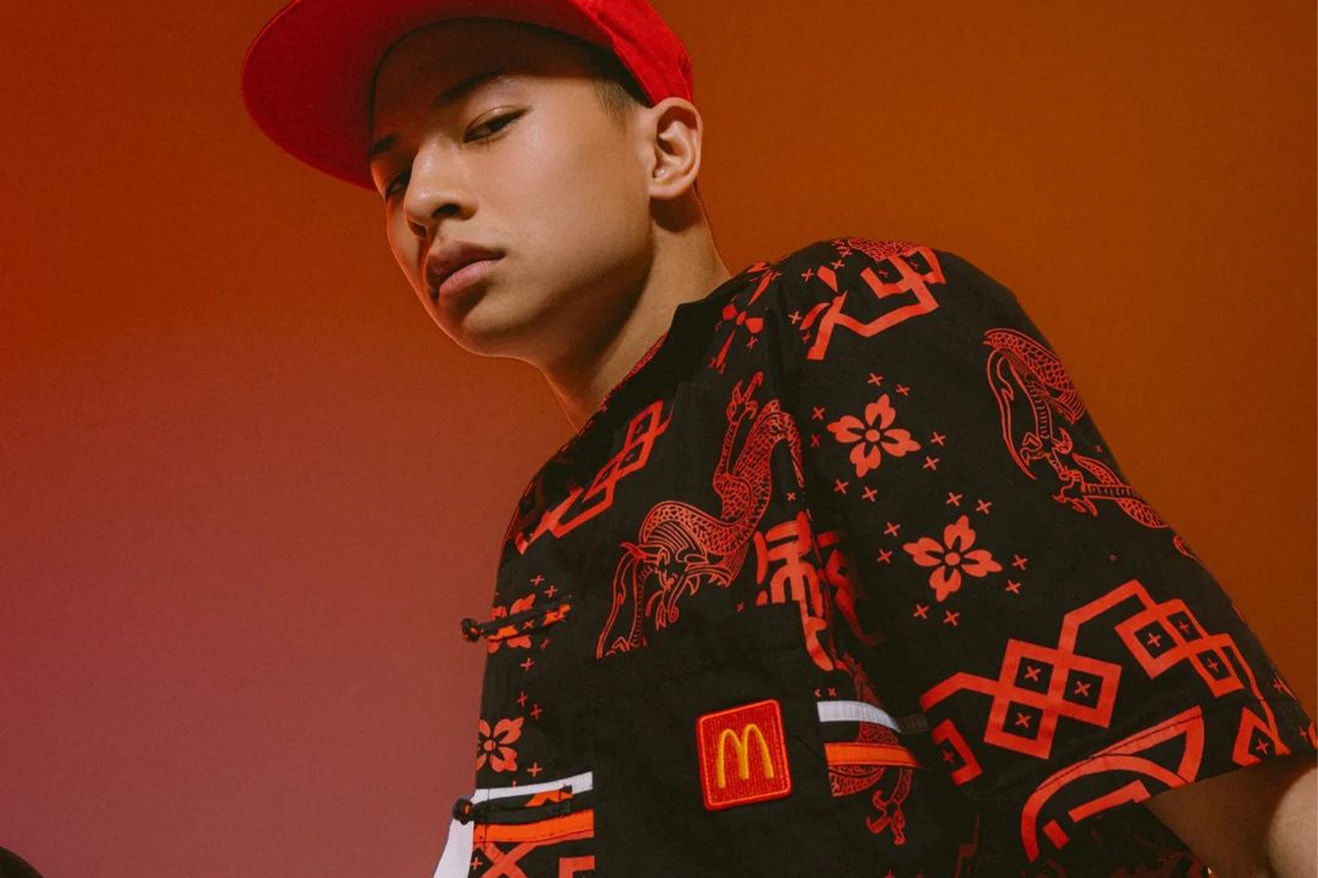 クロットxマクドナルドによるコラボレーションが中国限定で発売 Clot McDonalds Meal Apparel Collaboration china menswear womenswear burger chicken mcspicy