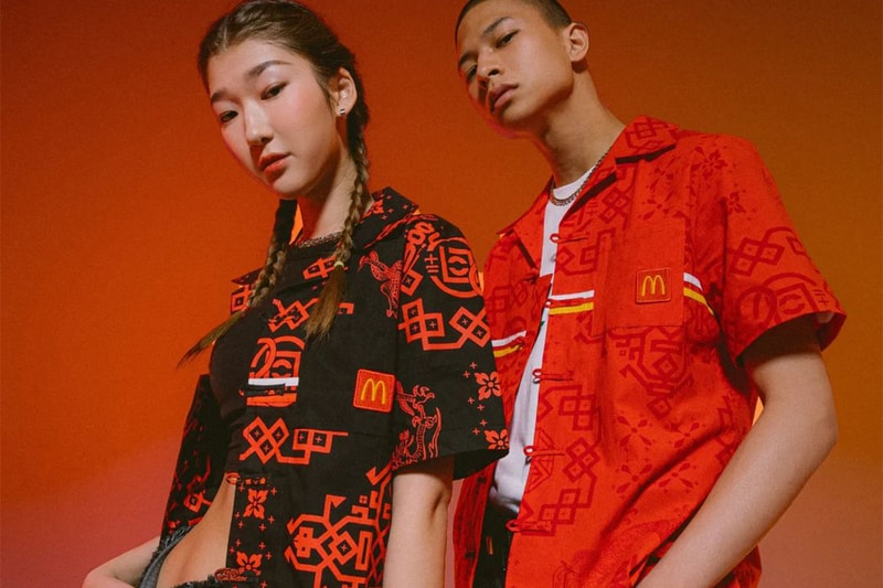 クロットxマクドナルドによるコラボレーションが中国限定で発売 Clot McDonalds Meal Apparel Collaboration china menswear womenswear burger chicken mcspicy