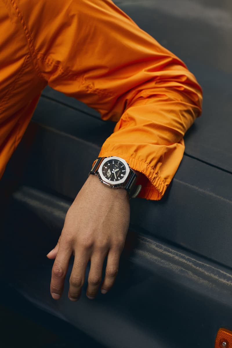 Gショックからメタルとクロスバンドを組み合わせた新たなGM-2100コレクションがリリース G-SHOCK Launches Metal-Clad GM-2100 Series Lookbook Watches Specs GM-2100C-5A GM-2100CB-1A GM-2100CB-3A