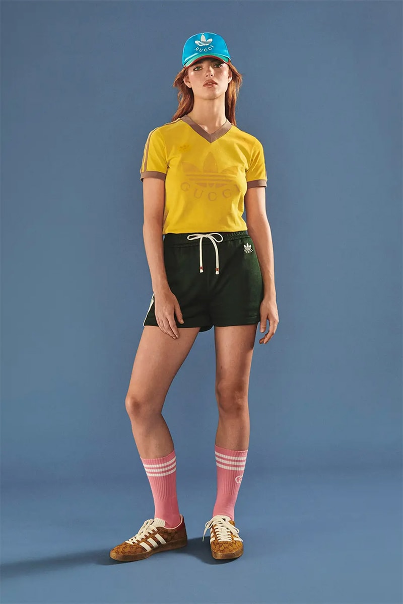 アディダス x グッチから2023年春夏コレクションが登場 adidas gucci zx8000 gazelle apparel ss23 tracksuits bucket hats shorts jackets tees monogram release date info store list buying guide photos price 