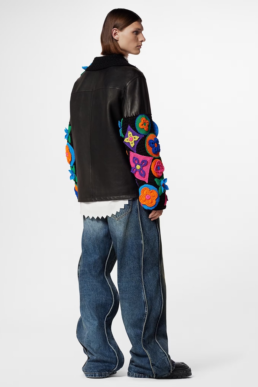 ルイヴィトンから500万円超えのオーダーメイドシャツがリリース louis vuitton lewis virgil abloh ss23 collection crochet leather jacket overshirt made to order info pricing where to buy