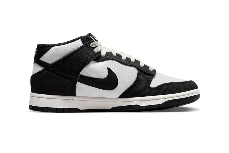 ナイキからキャンバス素材の新作ダンクミッド“パンダ”が発売 nike dunk mid panda DV0830 102 release date info store list buying guide photos price 