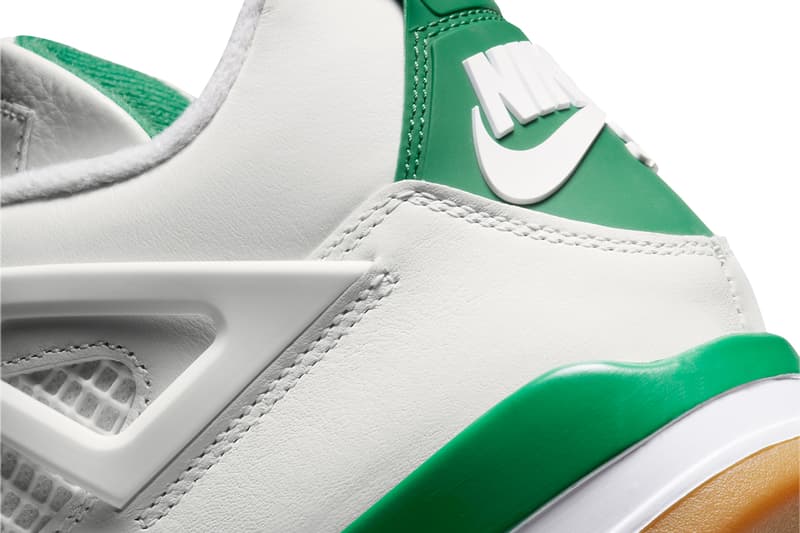 ナイキ SB x エアジョーダン 4 “パイングリーン” の公式ビジュアルをチェック nike sb air jordan 4 pine green white DR5415 103 release date info store list buying guide photos price 