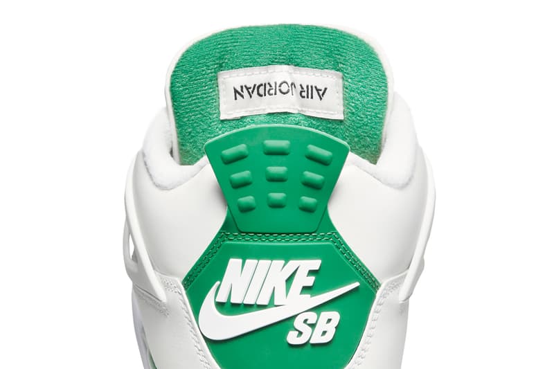 ナイキ SB x エアジョーダン 4 “パイングリーン” の公式ビジュアルをチェック nike sb air jordan 4 pine green white DR5415 103 release date info store list buying guide photos price 