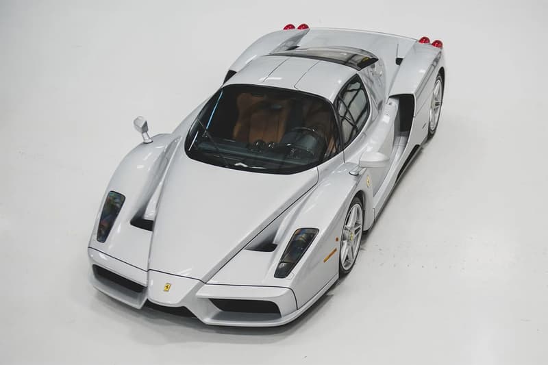 世界で1台と噂される2003年式のフェラーリエンツォがオークションに登場 rm sothebys 2003 ferrari enzo silver auction wrappings info bid 